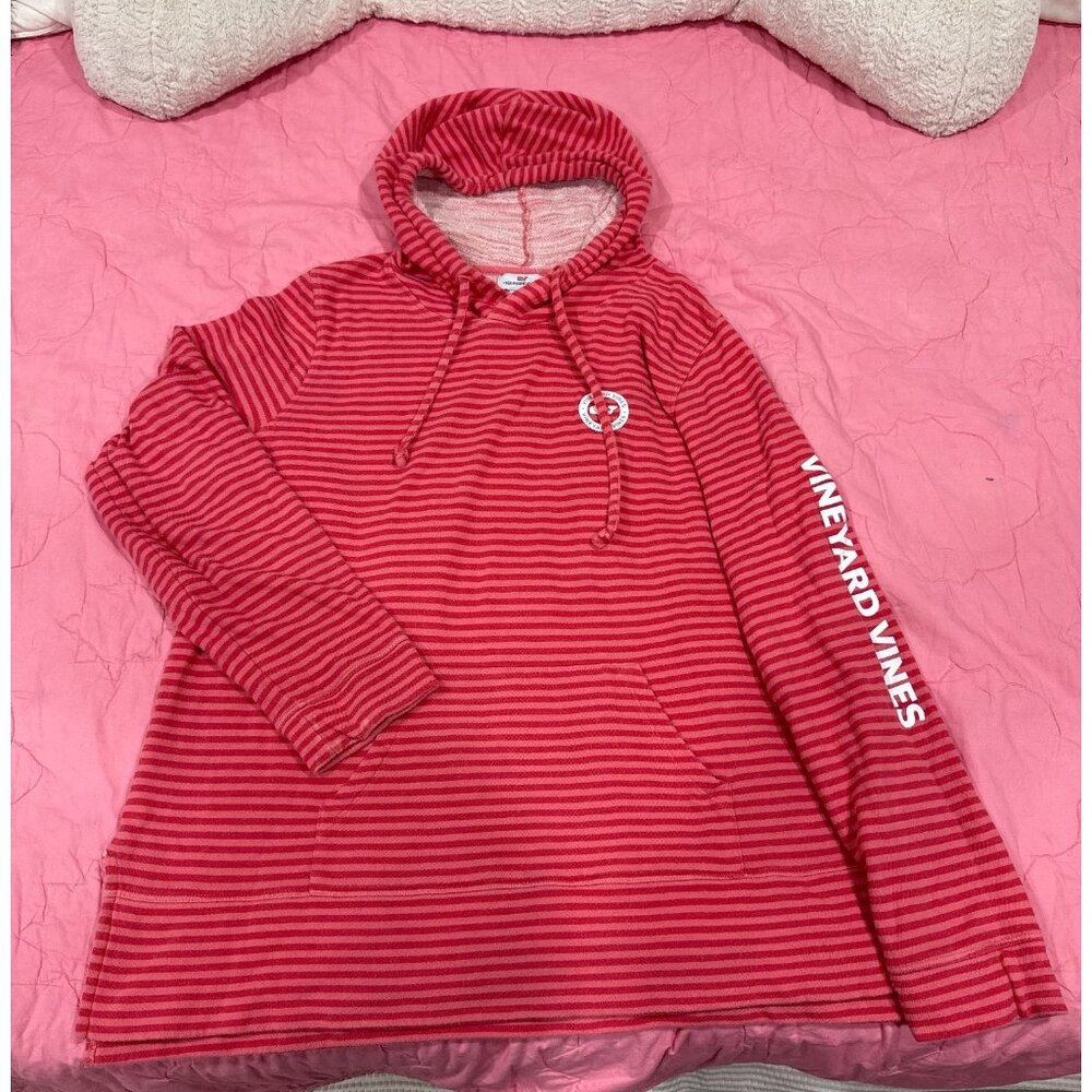 peach and pink vineyard vines pullover